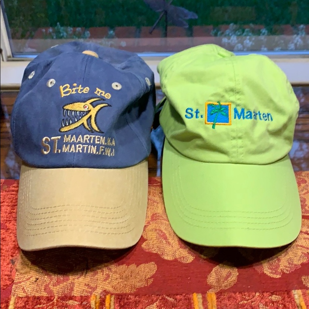 St. Maarten Baseball Caps! Excellent Condition!